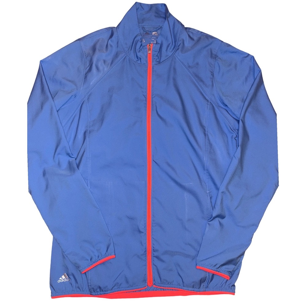 Adidas‎ Women's Golf Blue Full Zip Lightweight Jacket Windbreaker Small